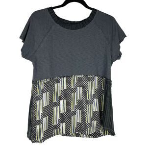 HYKU Woman's Y2K Mixed Medium Baby Doll Style Top  Small  Retro Grunge Twee